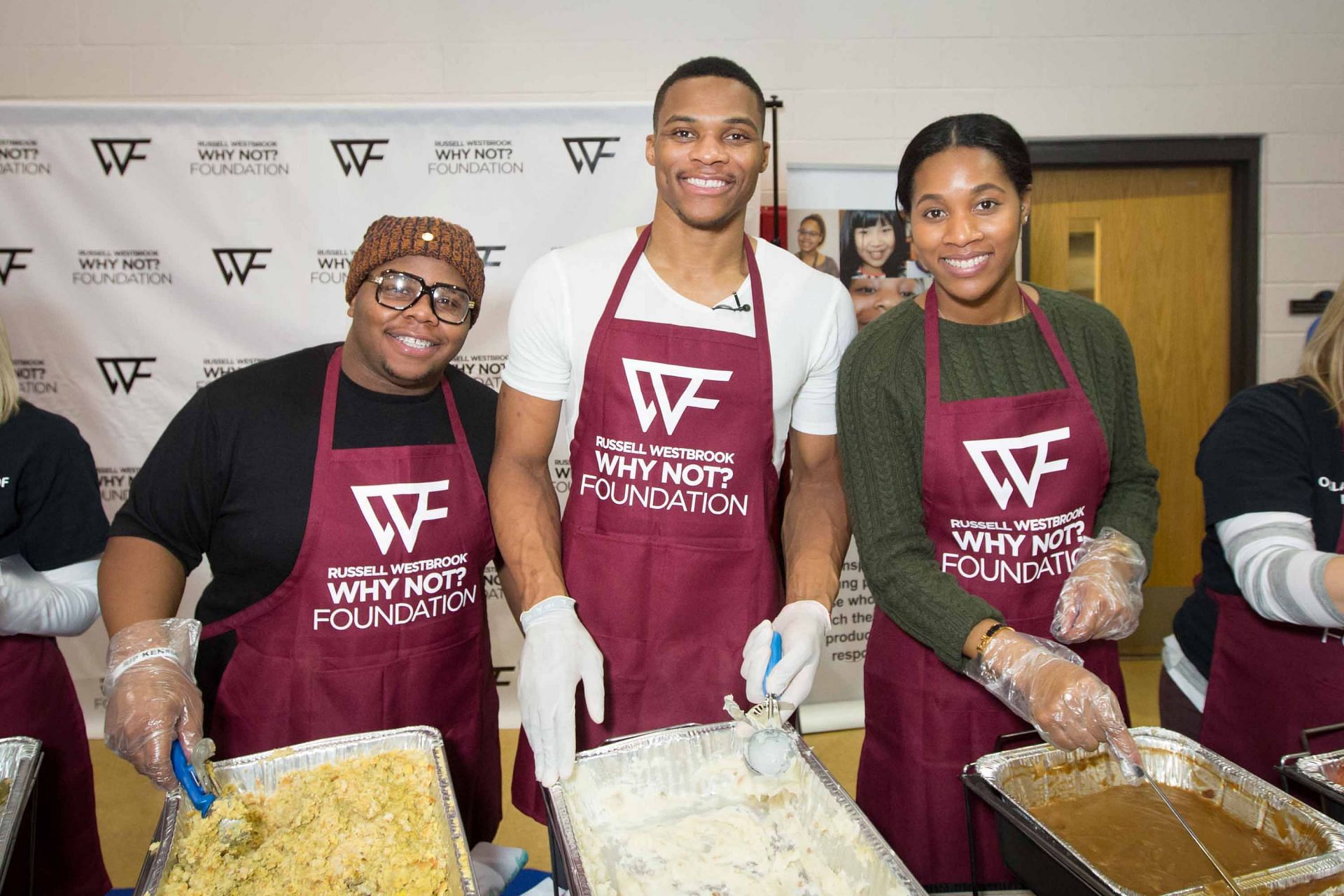 Russell Westbrook And Why Not? Foundation Present 4th Annual Thanksgiving Dinner At Boys & Girls Club Of Oklahoma County